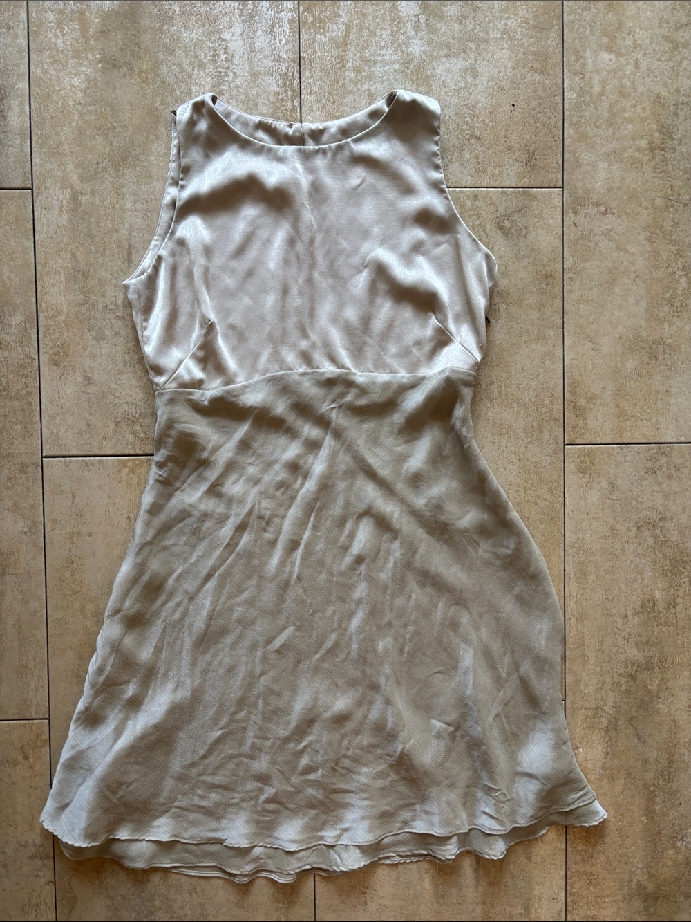 Cache Cream Sleeveless A-Line Mini Dress
